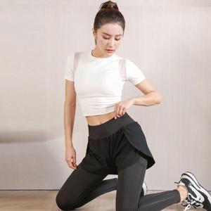 여자레깅스 여성레깅스 검정 반바지일체형 런닝팬츠