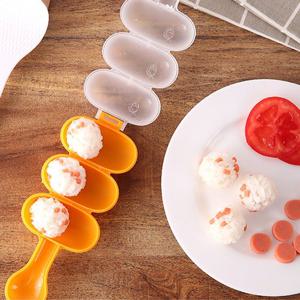 미니 주먹밥 만들기 메이커 유아 도시락 소풍 3구 주먹밥틀 1+1세트 K895