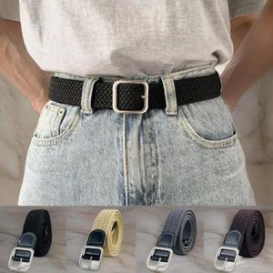 [옷자락]남자 무타공 허리끈 스판 캔버스 캐주얼 벨트