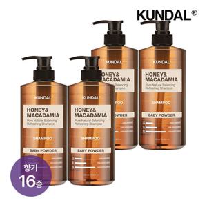 쿤달 허니 앤 마카다미아 네이처 샴푸 500ml x4개(향 16종 택 1)