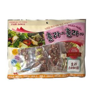 토리 훌라훌라 큐브 강아지 스테이크 300g 오리 간식 (WFGCOIQ)