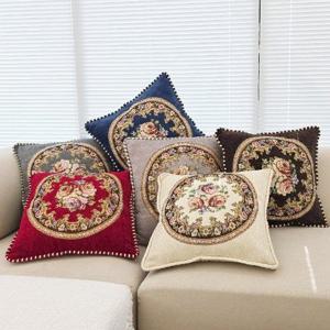 엔틱 쇼파쿠션커버 45x45cm 인테리어쿠션 거실사각쿠션 의자등받이용 홈카페분위기 소품