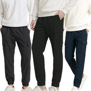 2+1 3종세트 남성 웜기모 카고 조거팬츠 스판 겨울 방한 작업바지