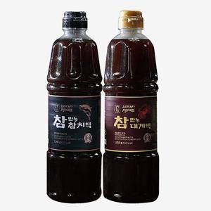 [오색단지] 참만능참치액 900ml(1,040g)  x 1병 + 참만능대게액 900ml(1,050g) x 1병
