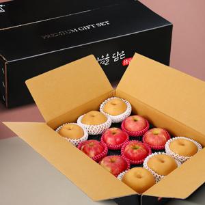 [지정일 출고]품질보장 신선한 사과  배 선물 세트 7호[사과 6 +배 6] 5kg
