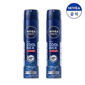 니베아 맨 데오드란트 스프레이 쿨 킥 200ml X 2개