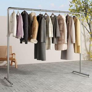 옷방정리 강파이프 이동식 스탠드 행거 옷걸이 옷장 철제 헹거