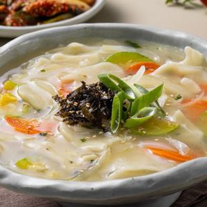 [더싱싱] HACCP 쫄깃한 수제비 6인분 세트 (반죽 + 멸치맛 스프 6봉)