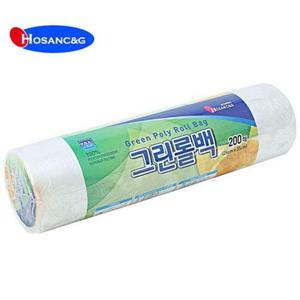 그린롤백 25x35 200매 1P 일회용 비닐팩 위생팩