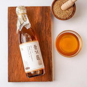 순수 통참깨 저온압착 들기름350ml 3병