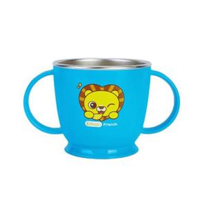 에디슨 프렌즈 어린이 논슬립 스텐양손컵 사자(블루)EF6575