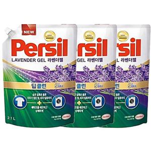 헨켈 퍼실 persil 세탁세제 - 라벤더젤 2.1L 리필X3개 (일반/드럼겸용) 얼룩제거