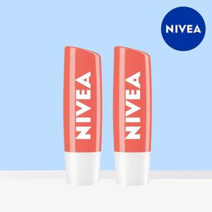 니베아 립케어 피치 샤인 4.8g 2개