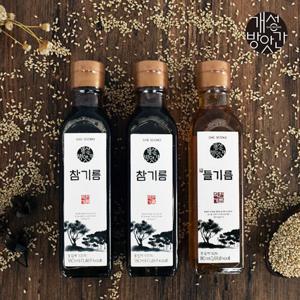 [개성방앗간] 기름 선물세트 3종 A(참기름2+들기름)