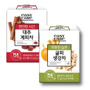 [녹차원] 귤피생강차 10티백 2개+대추계피차 10티백 2개