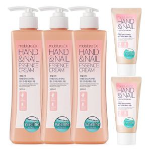 바세린 핸드앤네일 핸드크림 500ml 3개+60ml 2개