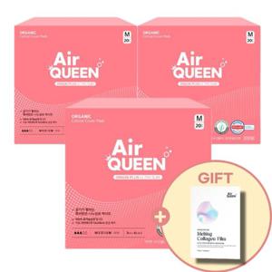 (사은품증정) 에어퀸 오리진 플러스 중형 20Px3팩(총 60P) 대용량