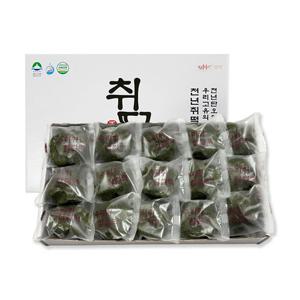 [푸드맛남] 강원도 정선 수리취 찹쌀떡 60개(총3kg/실속포장)