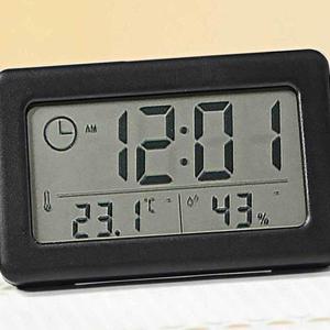 디지털온습도시계 블랙 전자탁상시계 디지털알람시계(WFG0Z93)