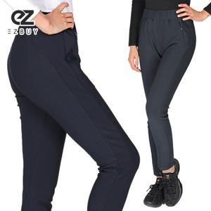 이지바이 바디슬림 여성 날씬한 핏 춘추용 신축성 좋은 편안한 밴딩 바지(SI22LP076W)