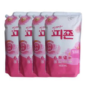 섬유유연제 피죤 핑크1600ml-4개  HWBA97D9