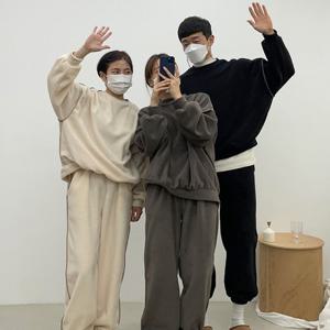 라멜라 / 후리스 스티치 기모 트레이닝 세트