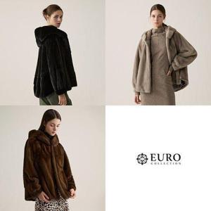 [유로컬렉션][유로컬렉션]사가퍼 밍크 후드 케이프 코트_637987