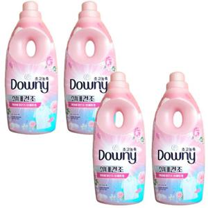 다우니 초고농축 섬유유연제 1L 용기(드럼/일반겸용) 실내건조 플로럴 블로썸 용기x4개
