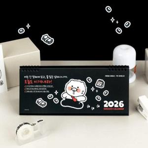 2026 카카오프렌즈 라이프이즈하드 한눈에 3개월 탁상 캘린더 달력 WFL5SVO