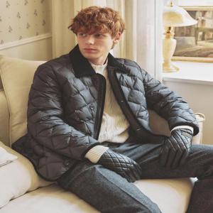 헤지스 남성 다운 퀼티드 카코트  (HZCO4D465BK)