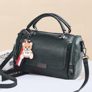 [달라보여] 부드러운 가죽 캐리 라운드 핸드백 a01049