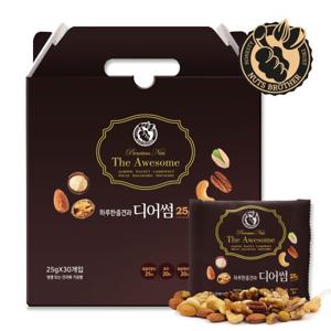너츠브라더 하루한줌견과 디어썸 25g 30입 선물세트