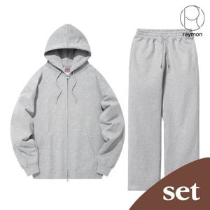 [레이먼] (SET)투웨이 오버핏 후드집업+와이드팬츠