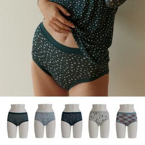 [라페어]별 헤는 밤 나염 인견 팬티 5종 세트 LWWFW243-MT