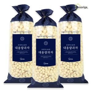 [우리가스토리] 팝콘 강냉이 280gx3봉 뻥튀기 대용량과자 옛날과자