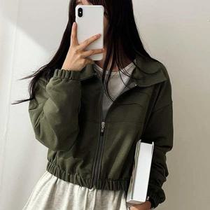 자켓 재킷 점퍼 캐주얼 간절기 데일리 크롭 여성 봄