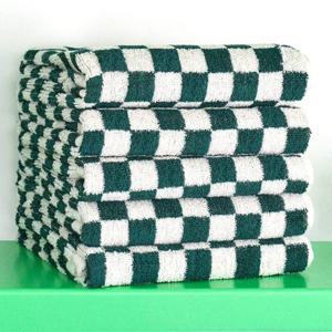 [코튼클라우드] 디자인 선염 뱀부 혼방 호텔 수건 타일드 하이브리드 10장