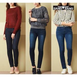 [뱅뱅][뱅뱅] 여성 레귤러스키니핏 스판데님 3종택1
