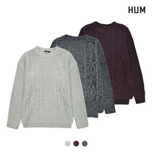 [흄]여)아크릴 케이블 루즈핏 풀오버 니트(H171W920A