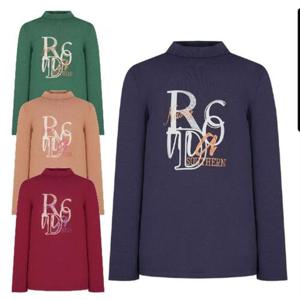 [크로커다일레이디]CLDWTS902/레터링기모반넥티셔츠