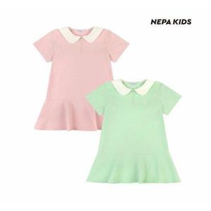 [네파키즈]키즈 세일러 페플럼 원피스_KJ42802