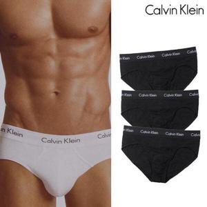 [캘빈클라인 언더웨어]코튼 스트레치 힙 브리프 팬티 3팩 (U2661G-XWB)