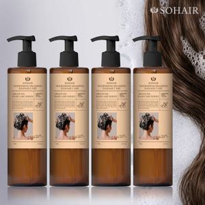 [홈앤초특가] 쏘헤어 100% 모로코산 아르간오일 함유 탈모 기능성 샴푸 500g * 4병패키지