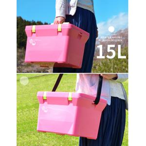 에코코홈 레트로컬러 아이스박스-15L 캠핑 차량용 휴대용