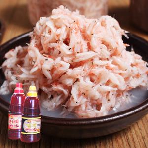 [강경진젓갈 새우젓] 국내산 새우젓 (추젓) 1kg + 멸치액젓/까나리액젓 1.8kg 2종 1택