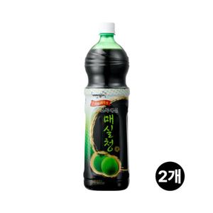 웅진 초록매실 매실청 1.5L x 2페트 매실엑기스 원액