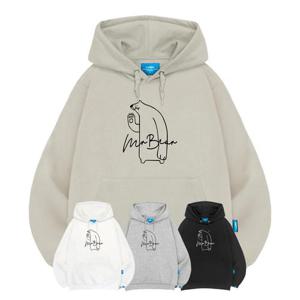 엘라모 기모H 미스터베어 후드티 남녀공용 빅사이즈 M~4XL