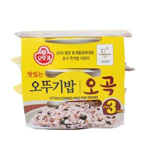 [새벽배송][우리가락]오뚜기밥 오곡밥 210g x 3팩