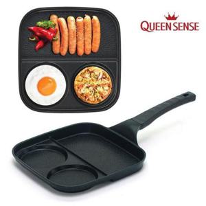 갤러리아_퀸센스 멀티 3구 사각후라이팬 계란후라이팬