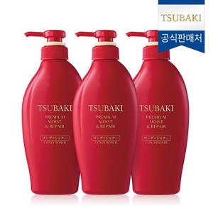NEW 츠바키 프리미엄 모이스트 & 리페어 컨디셔너 450ml 3개